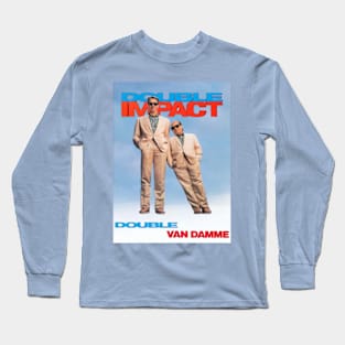 80s Action Film, Double Impact! Long Sleeve T-Shirt